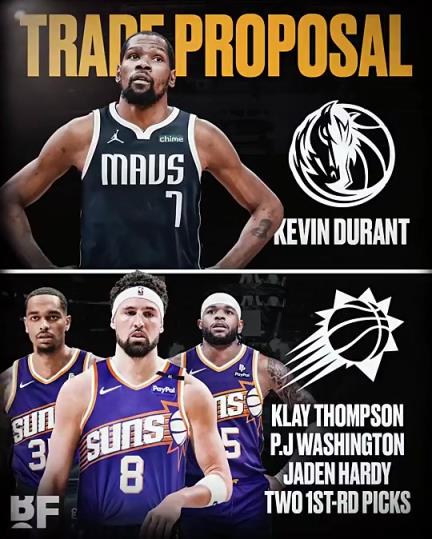 和歐文濃眉組三巨？美媒：獨行俠可用克萊+PJ+哈迪+倆首輪去換KD